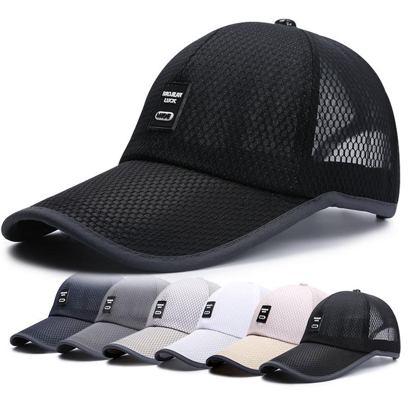 Hats Men's Summer Cap Outdoor Visor Men Breathable Cool Visor Fishing Net Cap Baseball Cap