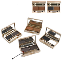 Two-in-one two-color eyebrow powder disc eyebrow painting holding makeup beginners novice makeup artist portable thrush makeup tools