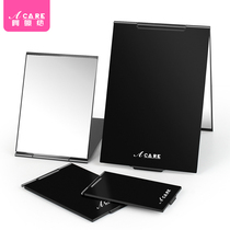 Desktop mirror portable portable small female folding flap makeup student thin simple man portable