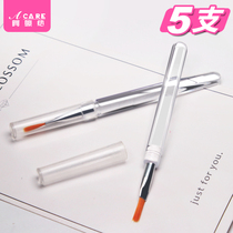 Acare transparent lip brush with lid mini lip brush portable ins Lipstick Lipstick soft and comfortable makeup brush tool