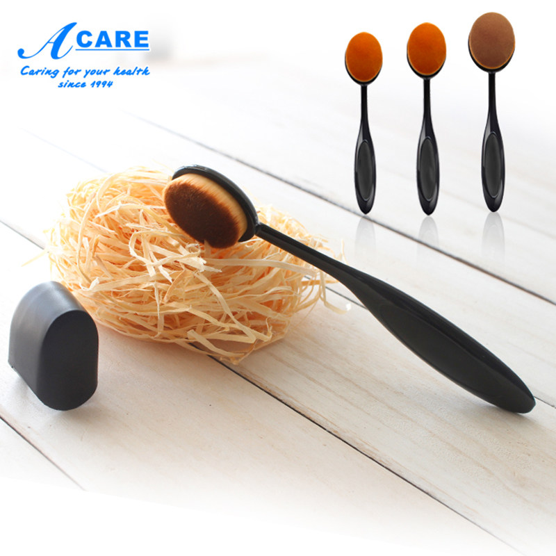 Toothbrush type foundation brush do not eat powder BB cream blush brush repair shadow brush liquid foundation flat brush nude makeup makeup brush