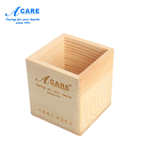 Acare storage tube desktop storage tube practical and convenient wooden storage box makeup brush storage barrel household