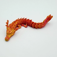 Малыш китайского дракона из красного золота 13 см без драконьей бороды