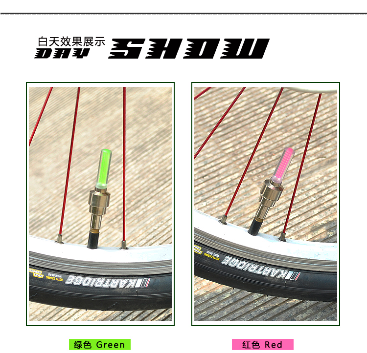 Eclairage pour vélo - feux de Valve - Ref 2403997 Image 9