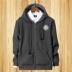 Cộng với phân bón XL nam hoodies mùa thu và mùa đông nam dày cộng với áo khoác thể thao nhung cotton áo len trùm đầu quần áo nam hàng hiệu Cực lớn