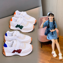 Children sneakers girl non-slip running shoes 2022 spring Korean version new boy casual shoes Little brute cashew Agan shoes