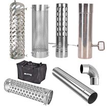 Stainless steel wood stove accessories chimney anti-spark elbow tent heating multi-functional anti-scald cover smokeless exhaust pipe