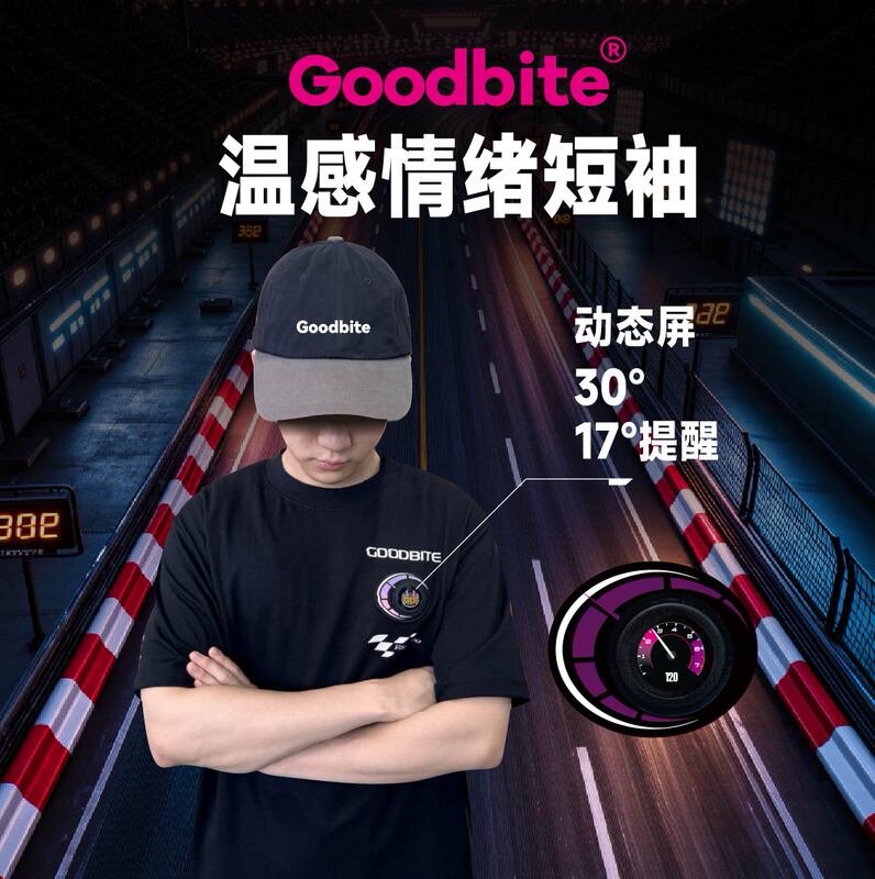 Goodbite Racing Short-Sleeve Men's Dynamic Expression Display Smart Casual Pure Cotton Sports Trendy and Handsome Goodbite Racing Short-Sleeve Men's Dynamic Expression Display Smart Casual Pure Cotton Sports Trendy and Handsome