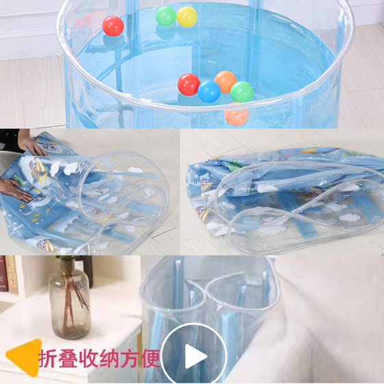 Baby swimming bucket home constant temperature newborn bath lift Blue Guard thermal insulation charge-free pet baby swimming pool