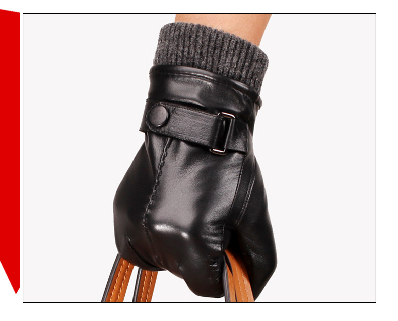 Gants pour homme      en peau de mouton - Ref 2781562 Image 6