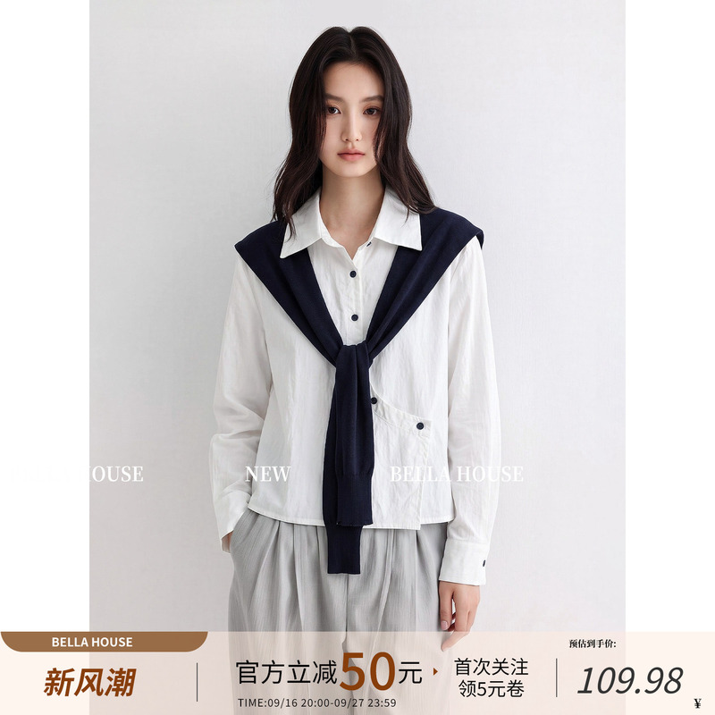 Korean-Style Casual Striped Shirt Jacket for Women, 2026 Autumn Turn-Down Collar Shirt, Loose Long-Sleeve Outerwear Korean-Style Casual Striped Shirt Jacket for Women, 2026 Autumn Turn-Down Collar Shirt, Loose Long-Sleeve Outerwear