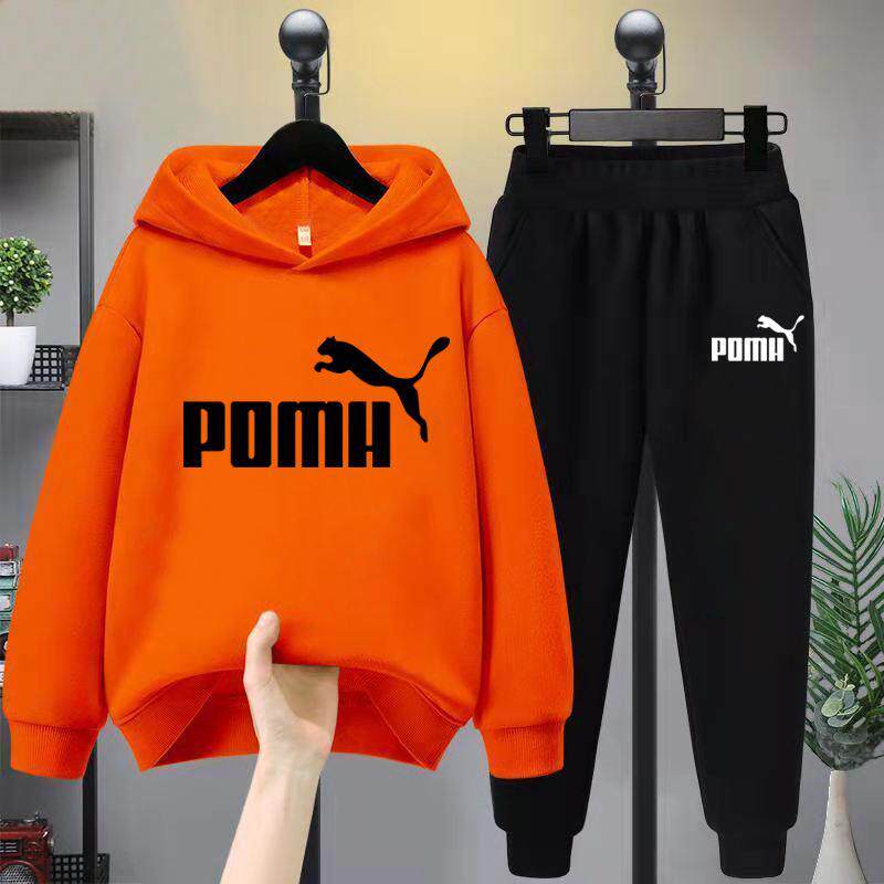 Boys suit autumn hooded sportswear big boy boy handsome loose children spring and autumn fashionable two-piece suit