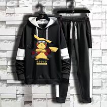 Autumn Clothing Suit 2022 New Long Sleeve Boy Elementary School Boy Children Long Pants Children Two Sets of Lianhood Cloister