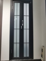 Aluminum alloy toilet toilet small folding door push-pull kitchen bus hanging rail extremely narrow indoor simple north belt lower rail