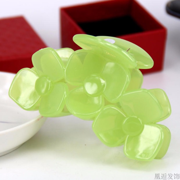 Hàn Quốc đơn giản mũ nón ào ạt tắm clip clip clip lớn lấy clip nữ tấm kẹp tóc phụ kiện nhựa trong suốt tóc bắt thẻ băng đô nữ