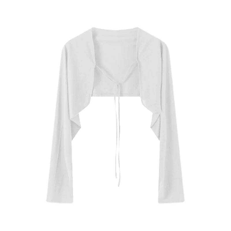NG Minimalism футболка короткого кроя женский дизайн дышащий кардиган защита от солнца топ-коллекция