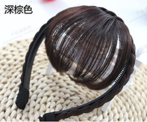 Wig bangs invisible braid air bangs wigs no trace fake bangs with hairband thin bangs wig