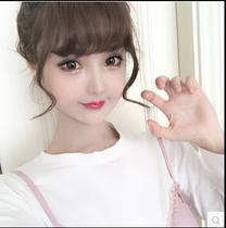 Korean fake bangs air bangs ultra-thin fluffy micro roll sideburns inside buckle invisible non-trace bangs wig head curtain