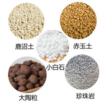 Multi-meat mud soil plant paving bottom Red Jade Earth deer Clay Clay pottery small white stone perlite perlite