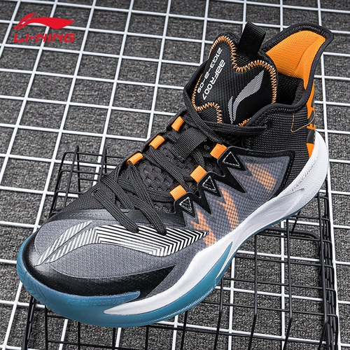 Li Ning, баскетбольная обувь, мужская демисезонная высокая амортизирующая спортивная обувь