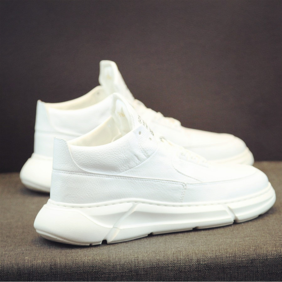 Father Shoes male autumn 2019 new leather casual sports shoes male tide shoes in increased small white shoes