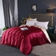 Chăn lụa tơ tằm màu đơn mảnh 100 lụa satin bìa 1,8m2 mét đôi mùa hè băng lụa - Quilt Covers