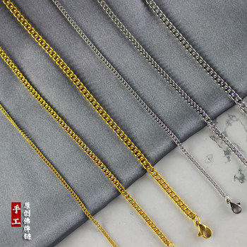 Buddhist Amulet Necklace, Thai Side Chain, Unisex, Long and Short Styles, Light Luxury Sweater Chain, Double or Multiple Pendants, Won'T Fade