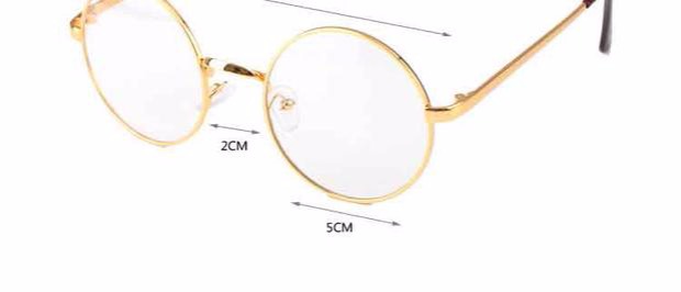 Kính tròn kim loại retro khung kính nam và nữ thời trang kính cận thị kính khung Prince Prince phẳng ánh sáng kính thủy triều mắt kính