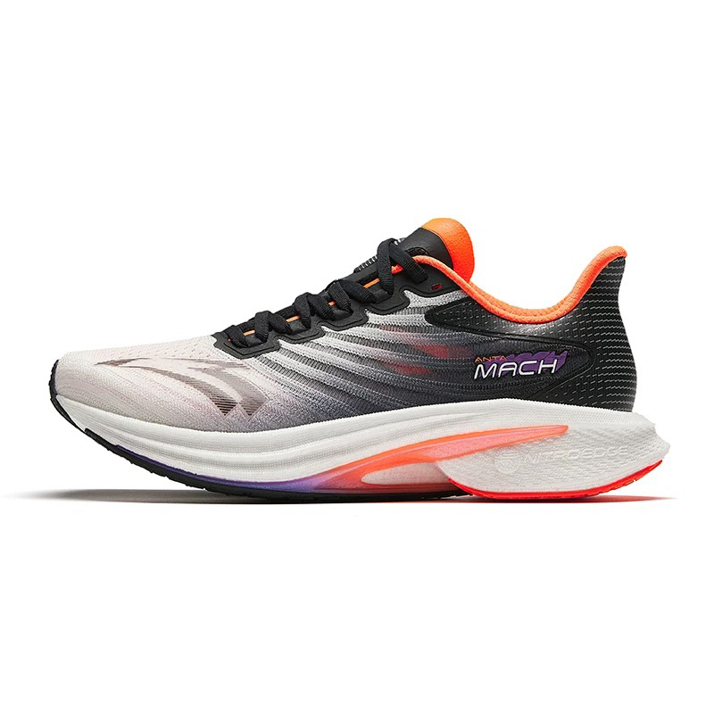 Anta Men's New Model Mach 3, 4 Sports Shoes, Running Shoes, Racing Training Shoes, Breathable, Wear-Resistant, Non-Slip