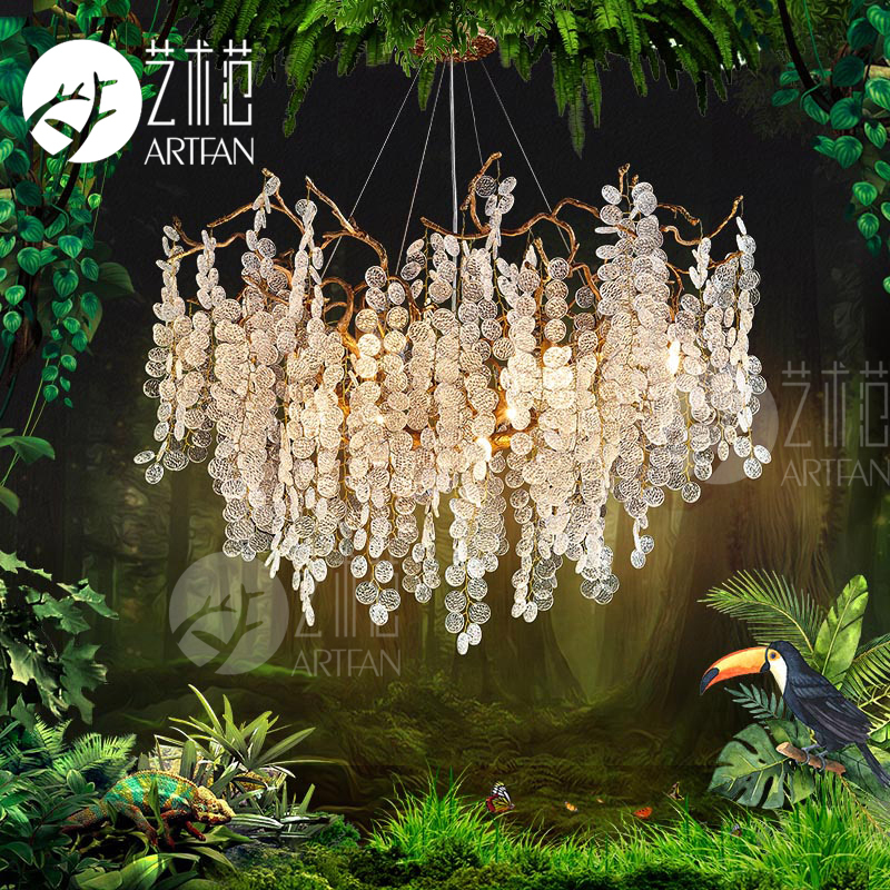 French-Style Light Luxury Crystal Chandelier, American-Style Living Room, Dining Room, Bedroom, Tree-Shaped Duplex Building, Money Tree, Snowflake Crystal Lamp French-Style Light Luxury Crystal Chandelier, American-Style Living Room, Dining Room, Bedroom, Tree-Shaped Duplex Building, Money Tree, Snowflake Crystal Lamp