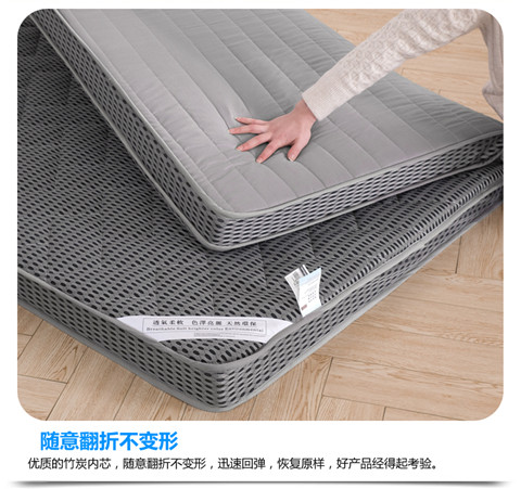 1m1.35m1.5 mét nệm dày bọc gia đình nệm xốp tatami con đơn hoặc kép ký túc xá - Nệm nệm hơi nước