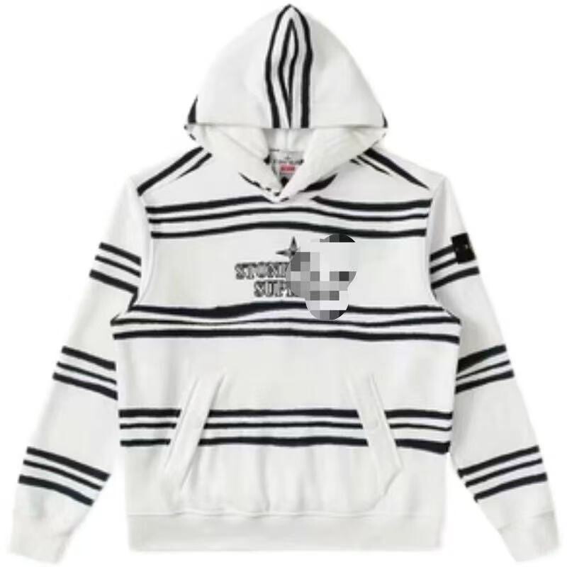 Hooded Stone Sweatshirt 21Fw Loose Fit Printed Collaboration Couple Versatile Hoodie Trendy Island Hooded Stone Sweatshirt 21Fw Loose Fit Printed Collaboration Couple Versatile Hoodie Trendy Island