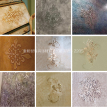Gold powder World Art paint printing mold pattern mold diatom mud texture paint three-dimensional mold