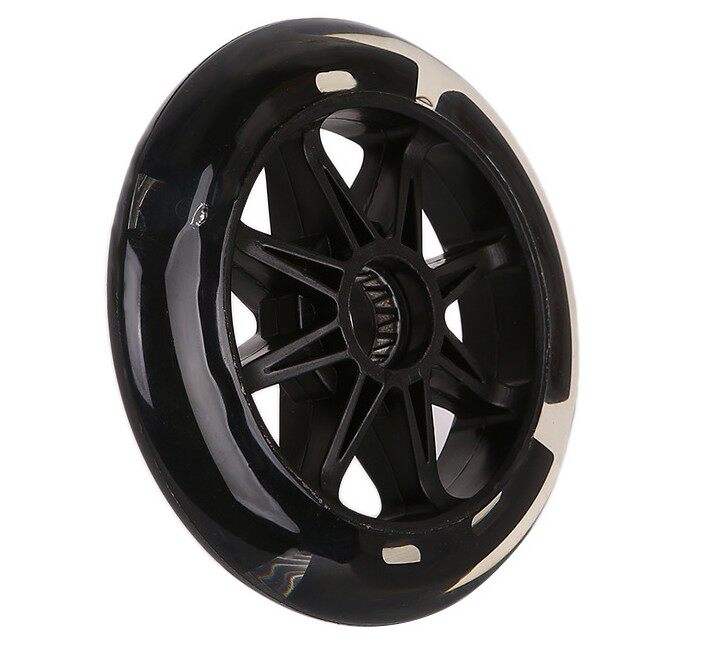 Baby stroller wheel accessories baby walking artifact wheel front and rear universal silent rubber wheel three-wheel PU tire wheel