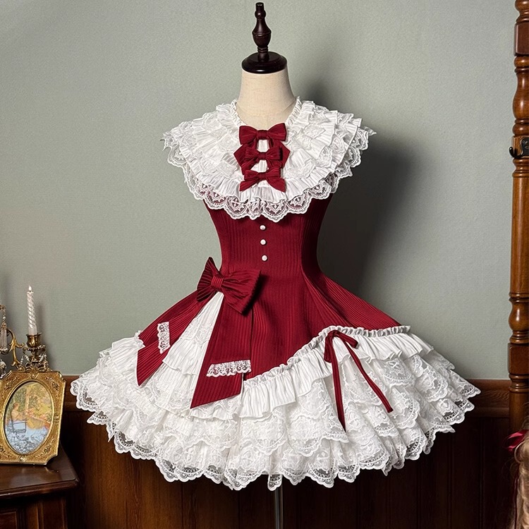 Alice Girl Original New Lolita Style Tsundere Lady Everyday Wearable Rich Girl Style Sleeveless Dress