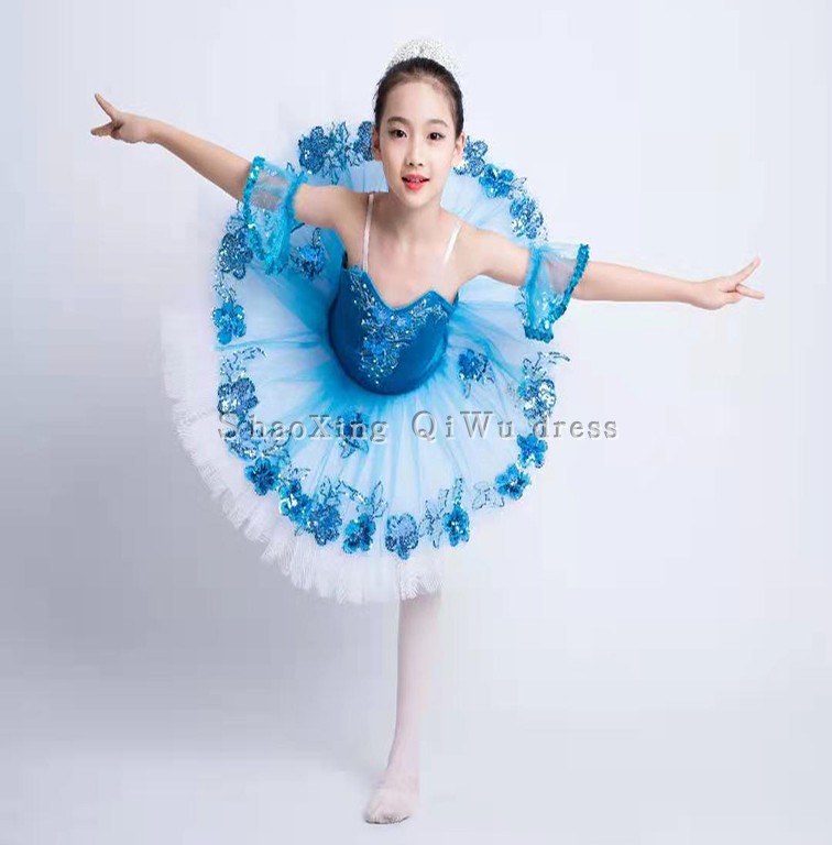 Classical ballet bluebird variation dance costume adult children nine layers of yarn nine layers of yarn tutu skirt