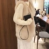 Áo vest lông ấm áp một chiếc áo khoác vest 2018 mùa đông mới giả lông cáo lông màu xanh lá cây vest nữ