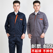 Long sleeve overalls suit men's wear-resistant winter workshop overalls top custom auto repair clothing tooling maintenance labor protection clothing