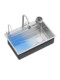 Handmade kitchen 304 stainless steel sink Japanese-style household nano-washing sink single basin under-counter washbasin large single sink