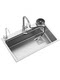 Handmade Kitchen 304 Stainless Steel Sink Japanese-Style Household Nano Dishwashing Sink Single Basin Under-Counter Vegetable Washing Basin Large Single Sink