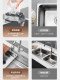 Handmade Kitchen 304 Stainless Steel Sink Japanese-Style Household Nano Dishwashing Sink Single Basin under Counter Vegetable Basin Large Single Tank