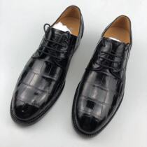 New Pint Thai Avocado Leather Shoes Men Dress Business Low Heel Single Shoe Casual Pointed Flat Heel Lace Handsole