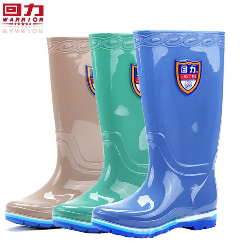 Pull back waterproof rain boots fashion mid-height rain boots single shoes trend fashion women's non-slip wear-resistant rain boots rubber shoes 703