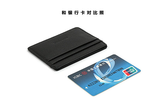 Gói thẻ da nam gói thẻ mini Chủ thẻ siêu mỏng Chủ thẻ kinh doanh nữ đơn giản bộ tài liệu bộ thẻ ngân hàng ví da bò