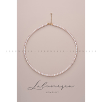 The Moon is the sea · heavy naked bead chain Aurora freshwater baby Pearl rare high-grade light luxury elegant fairy necklace