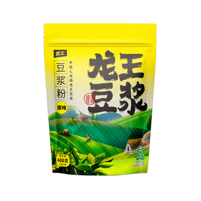 龙王豆浆粉商用600g速溶冲饮早餐原味甜味非转基因豆粉旗舰店官网