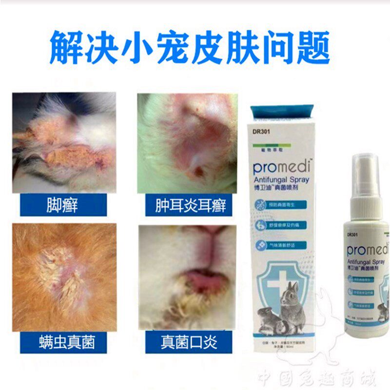 Rabbit Doctor Dermatology Spray Fungi Guinea Pigs Dragon Cat Hamster Chinese Herbal Medicine Pruritus Shed New skin Soul
