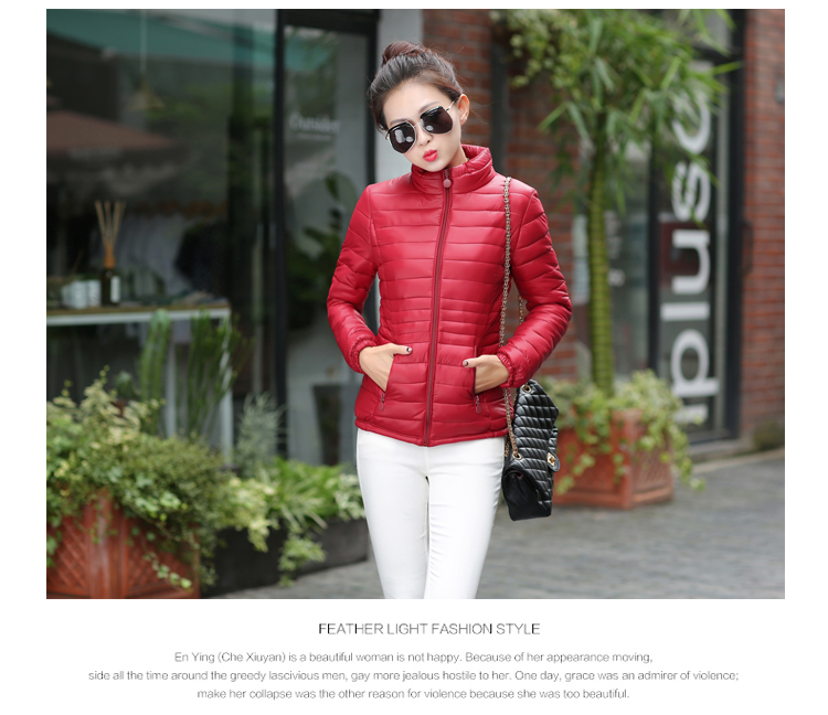 Áo cotton nhỏ 袄 nữ 2018 mới ngắn phần mỏng cho nữ trung niên xuống áo khoác cotton mùa đông cho mẹ vest nữ trung niên
