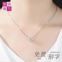 S9992021 new necklace female sterling silver collarbone simple generous pendant to send girlfriend wife birthday Valentines Day gift