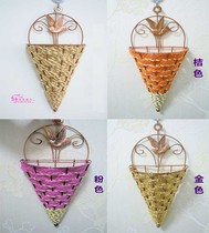 Iron Art Flower Shelf Wall-mounted Flower Pot Chandelia Basin Wall-mounted Flower Pot Flower Barrel Field Decoration